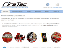 Tablet Screenshot of firetec-ss.com